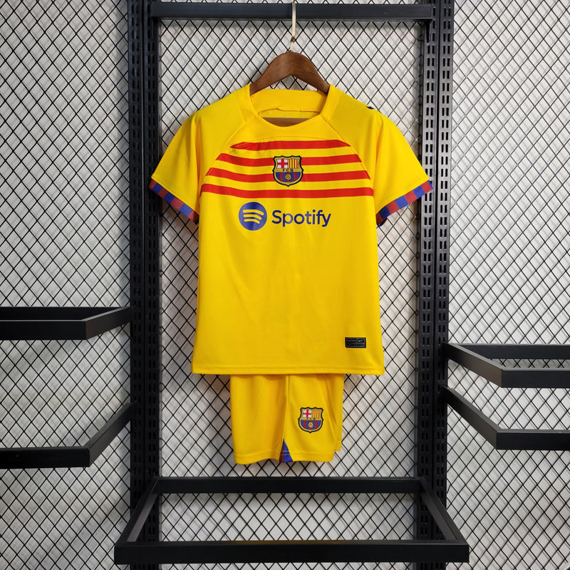 Kit Infantil Barcelona Quarta Camisa 23/24