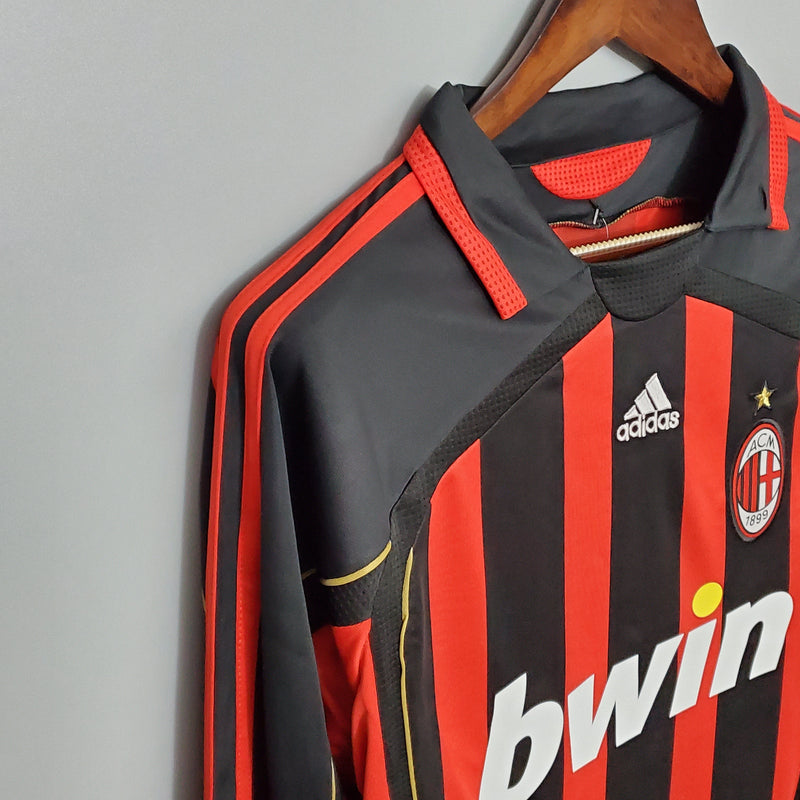 Camisa Milan Titular 06/07 - Versão Retro Manga Comprida